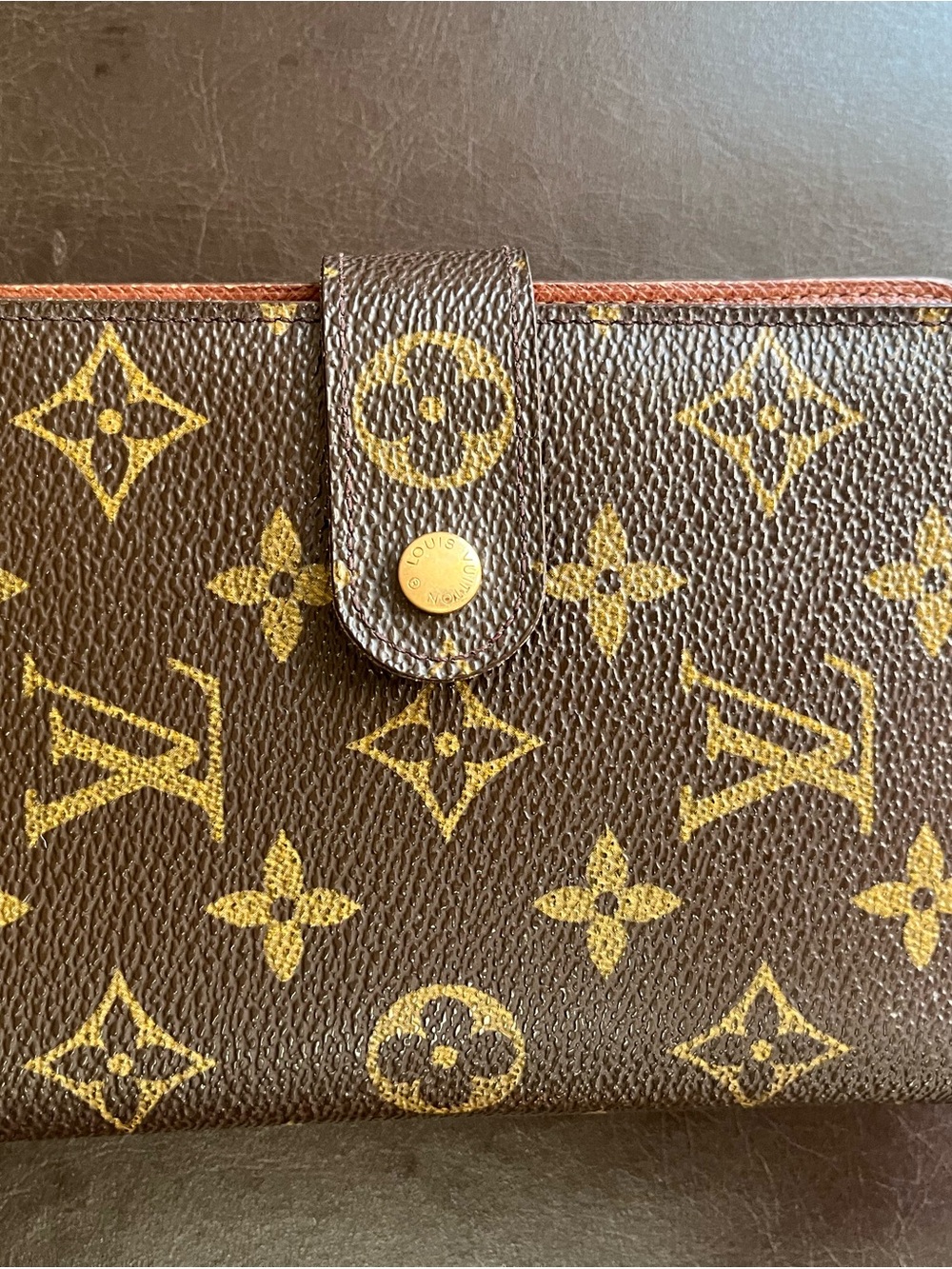 Louis Vuitton Monogram Coated Canvas Travel Snap Wallet